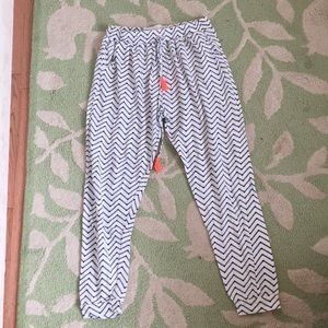 Black and white pants